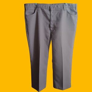 Vintage Mens Levi's Jeans 517 44x27  Hippy 1970's Brown Polyester Bootcut USA